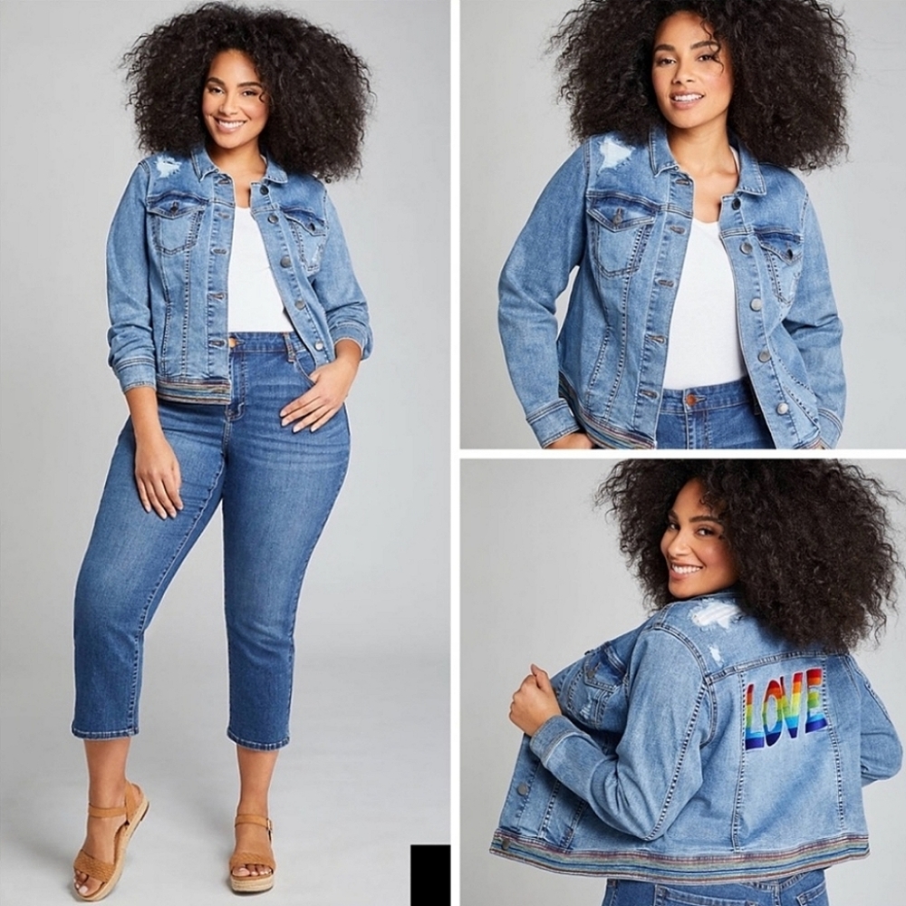 Lane Bryant Plus size jean jacket
